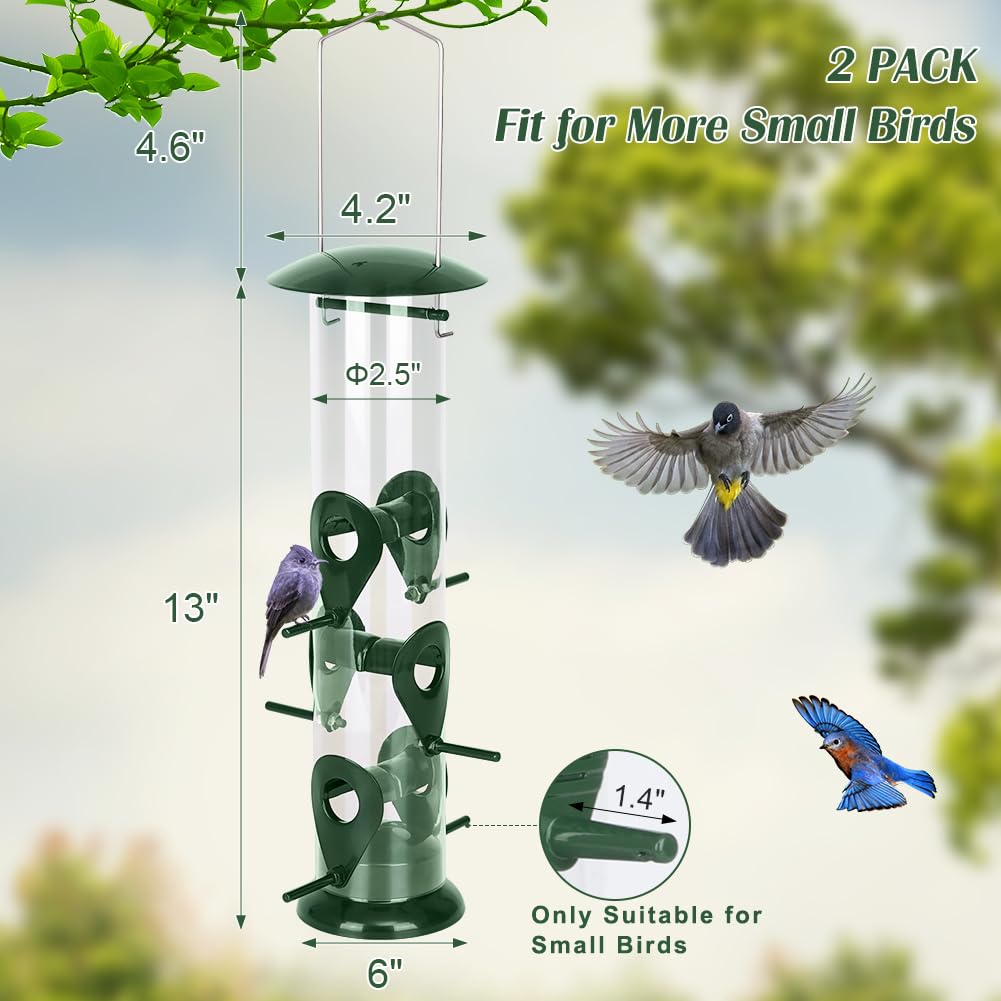 Amazon.com : FEED GARDEN Metal Bird Feeder - 6 Port Tube Feeder